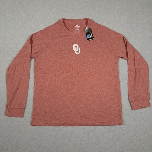 Oklahoma Sooners Colosseum Atlethics Youth XL (20) Long Sleeve Red Raglan Shirt - Picture 1 of 10
